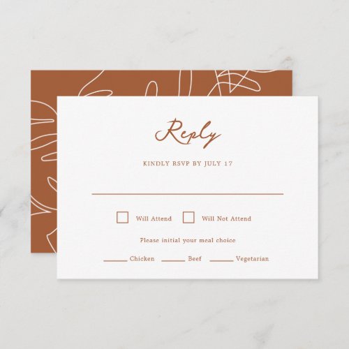 Pensacola Wedding RSVP Card