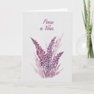 Pense à Vous – Lavender Sympathy & Thinking of You Card