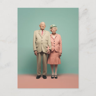 Pensionados In Pastel Postcard