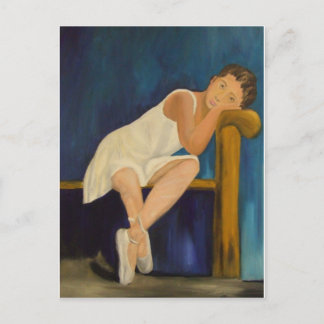 Pensive Ballerina Postcard