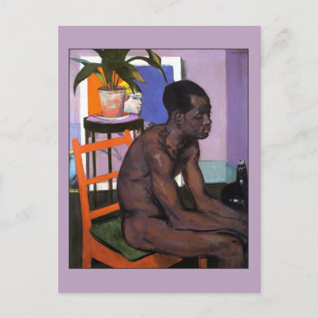 Pensive by Francis Cadell Fine Art Gay Postcard (Front)