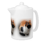 Pensive Calico Cat Teapot at Zazzle