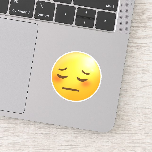 Pensive Face Emoji  Sticker (Detail)