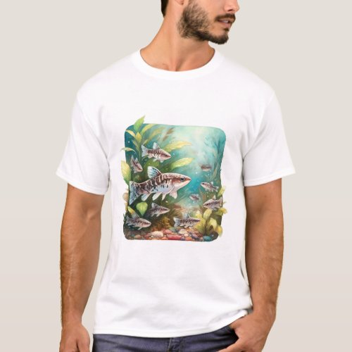 Pensive gorilla in a verdant jungle REF147 _ Water T_Shirt