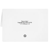 Pensive Hare Card. (Back Horizontal)