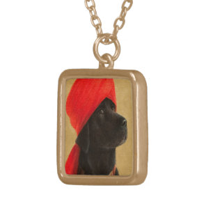 Pensive Maharaja 2010 Gold Plated Necklace
