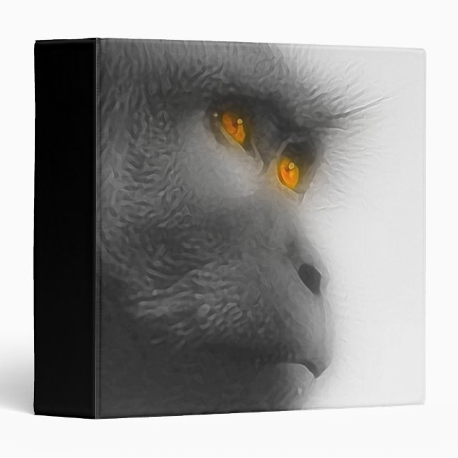 Pensive Monkey 3 Ring Binder (Front/Spine)