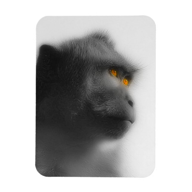 Pensive Monkey Magnet (Vertical)