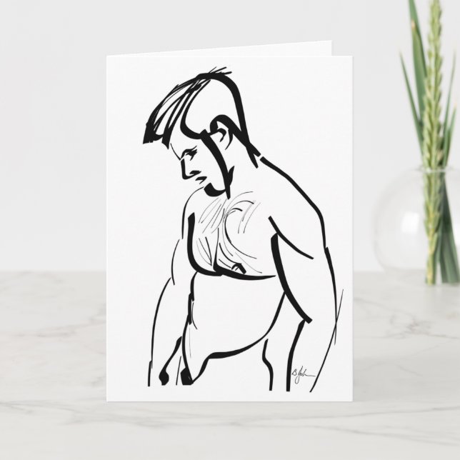 Pensive... Note Card (Front)