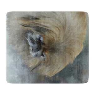 Pensive Pekingese Cutting Board
