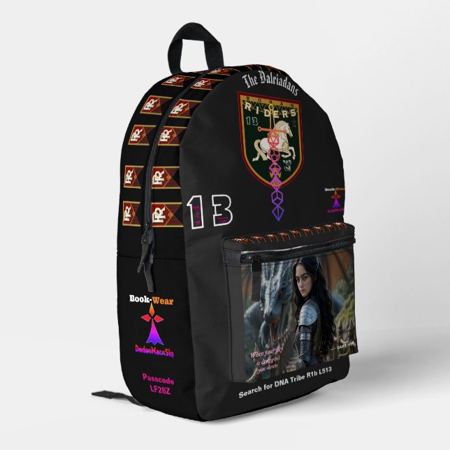 Penster T-Shirt Printed Backpack (Back Corner Left)