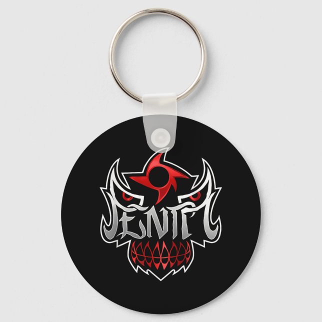 Penta Mask In Black Color _1  Keychain (Front)