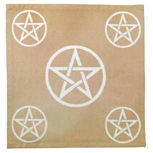 Pentacle Altar Cloth - Earth Element Napkin
