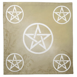 Pentacle Altar Cloth - Earth Elements Napkin