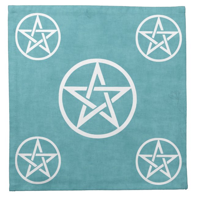 Pentacle Altar Cloth - Water Element Napkin (Front)