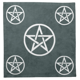 Pentacle Altar Cloth - Water Elements Napkin