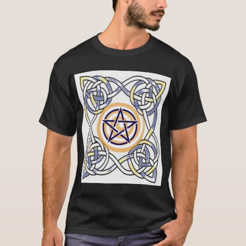 Pentacle and knotwork