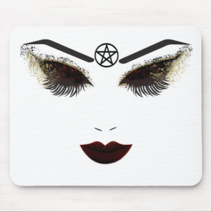 Pentacle Beauty Face Lashes & Dark Lips Makeup Mouse Pad