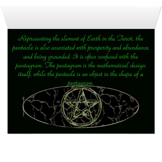 Pentacle Card (Inside Horizontal (Bottom))