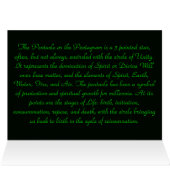 Pentacle Card (Inside Horizontal (Top))