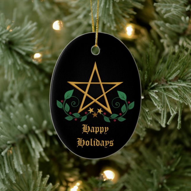 Pentacle  ceramic ornament (Tree)