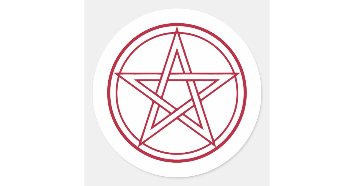 Pentacle Classic Round Sticker | Zazzle