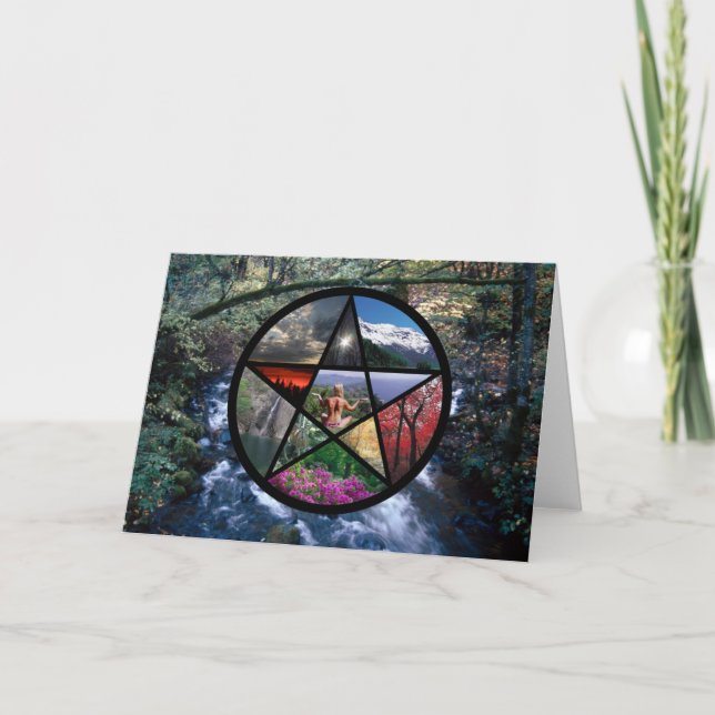 Pentacle Collage card (Front)
