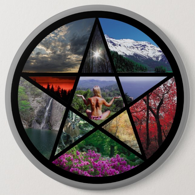 Pentacle Collagebutton Button (Front)
