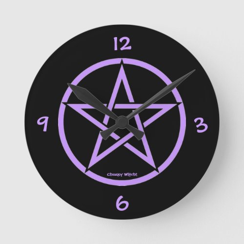 Pentacle Pentagram Clock by Cheeky Witch
