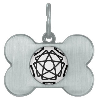 Pentacle Pentagram Design Pet ID Tag