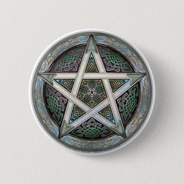 Pentacle Pinback Button (Front)