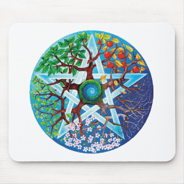 pentacle-seasons mouse pad (Front)