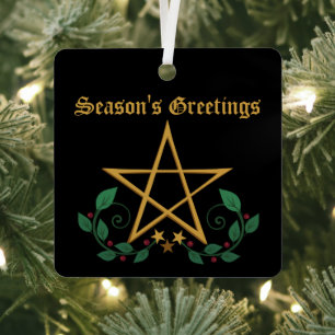 Pentacle Star Witchy Ornament