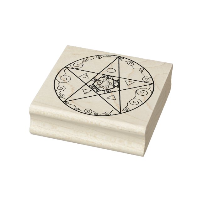 Pentacle Symbol Rubber Stamp (Stamp)