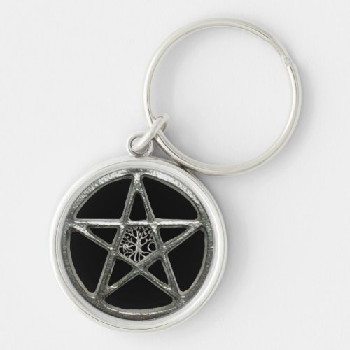 Pentacle Tree Of Life Key Chain