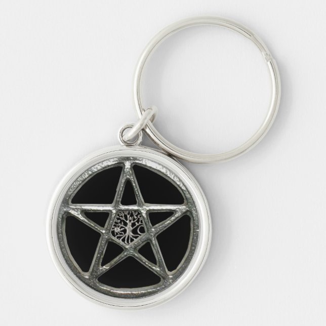 Pentacle Tree Of Life Key Chain (Front)