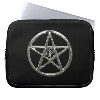 Pentacle Tree Of Life Laptop Sleeve by atteestude at Zazzle