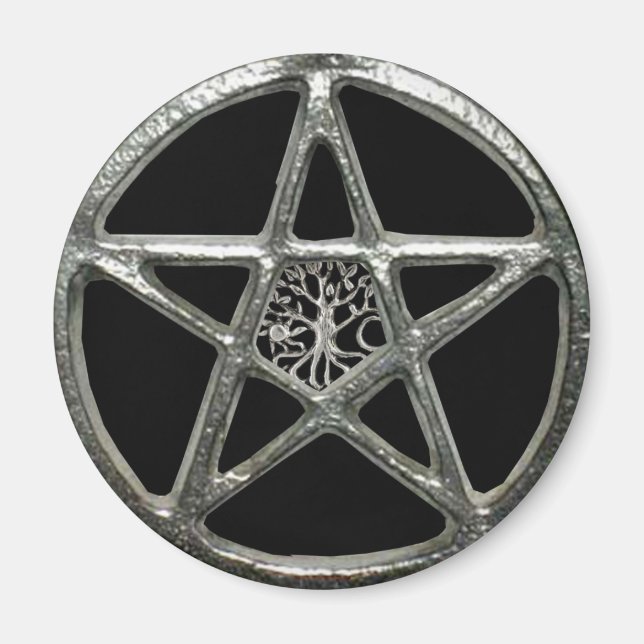 Pentacle Tree Of Life Magnet (Front)