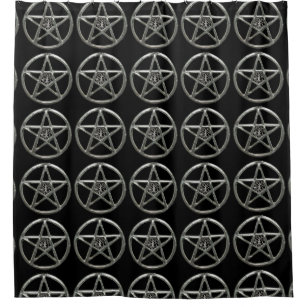 Pentacle Tree Of Life Shower Curtain