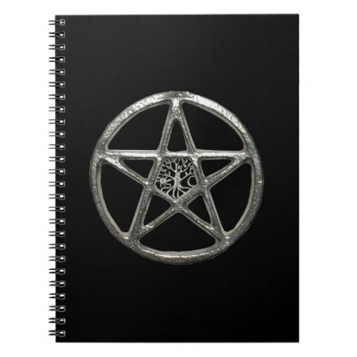 Pentacle Tree Of Life Spiral Notebook