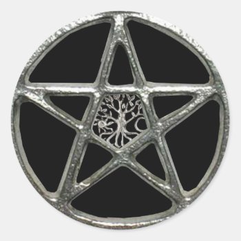 Pentacle Tree Of Life Stickers by atteestude at Zazzle