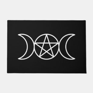 Pentacle Triple Moon Goddess Doormat