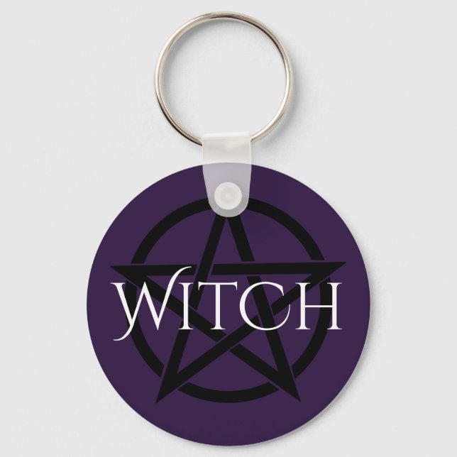 Pentacle Witch keychain (Front)