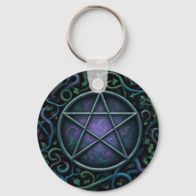 Pentacles4Pagans Keychain (Front)