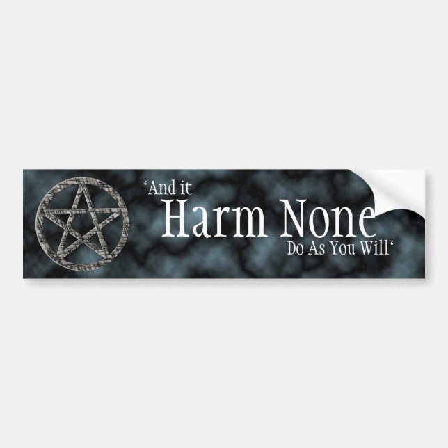 Pentacles: Silver Bumper Sticker (Front)