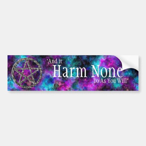 Pentacles Silver Bumper Sticker