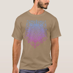 Pentagon Flower Dimensions Gradient T-Shirt