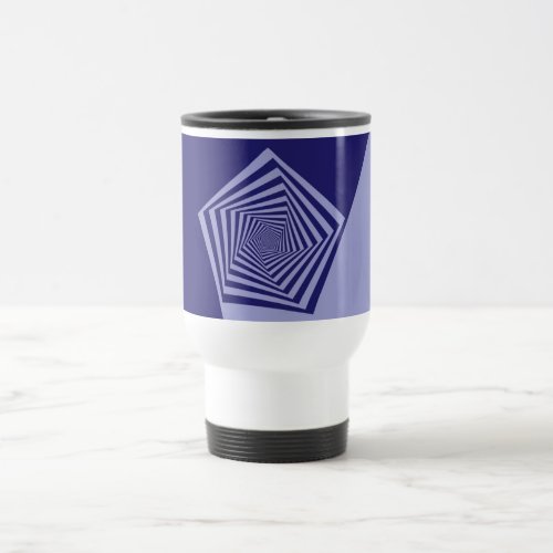 Pentagon Spiral Blues  Mug