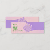 Pentagon Spiral in Pale Pink and Lavender Card (Front/Back)