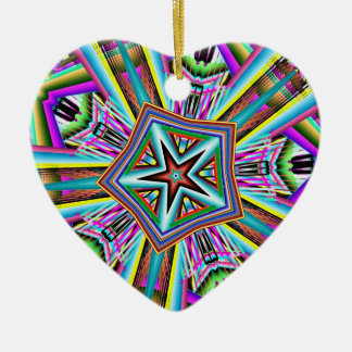 Pentagon Star Ceramic Ornament
